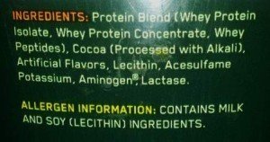 Oprimum Nutrition Whey Test Inhaltsangaben
