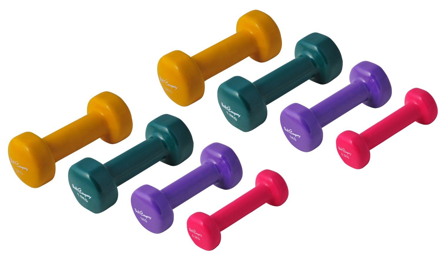 Fidusport Vinylhanteln mit Zement F/üllung Vinyl Hantelset Hantelpaar Dumbbell Set Verschiedene Gewichte