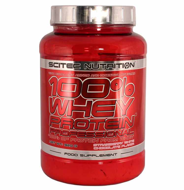100% whey protein professional scitec test