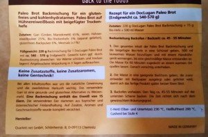 Paleo Brot Backmischung