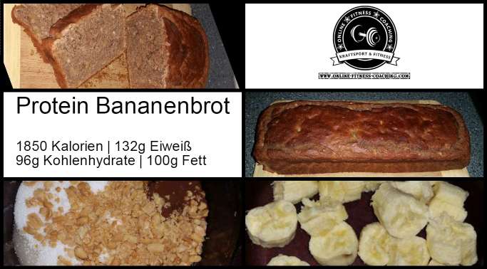 Fitness Protein Bananenbrot Rezept