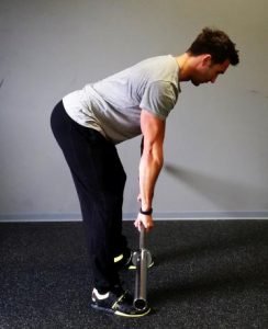 Langhantelrudern Startposition