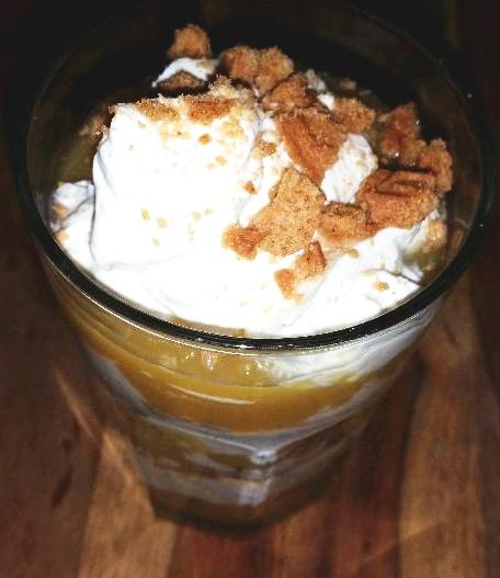 Magerquark-Apfelmus Dessert
