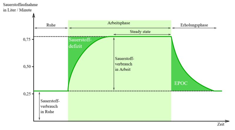 EPOC HIIT Training Nachbrenneffekt