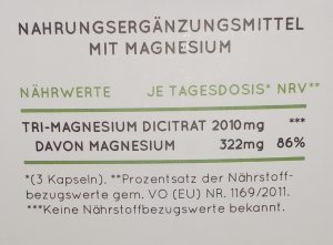Magnesium Tagesdosis