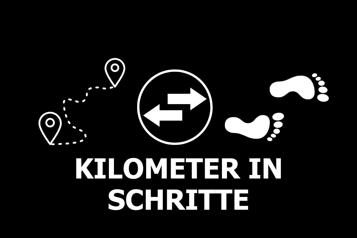 Kilometer in Schritte umrechnen