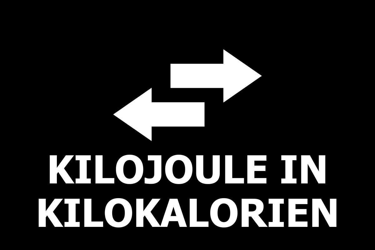 kj in kcal umrechnen ONLINERECHNER